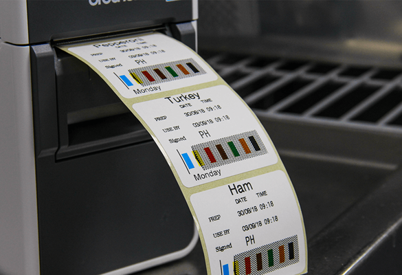 Impressora de etiquetas Brother para alimentos