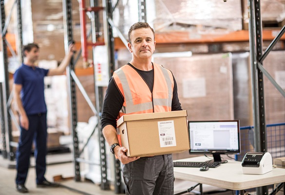 Controle o stock em armazén com as etiquetas Brother