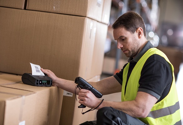 Gestão eficiente de stock como impressoras portáteis PJ Brother